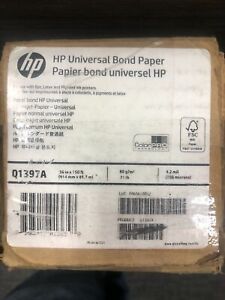 Hewlett-Packard Q1397A InkJet 150&#039; x 36&#034; White Roll of 4.2 Mil Universal Bond
