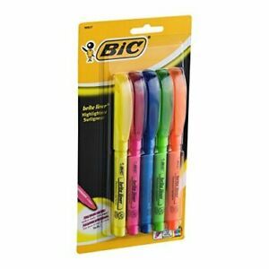 BiC Bic Brite Liner Chisel Tip Highlighter Assorted 5 CT (Pack of 18)