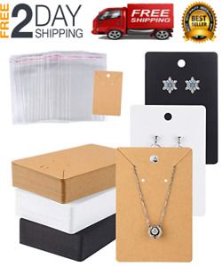 tarjetas para joyeria exhibicin de aretes pendientes collar manualidades 150pc