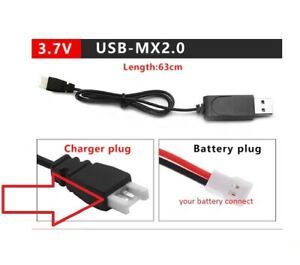 3.7V Battery USB Charger For RC Helicopter Quadcopter Toys Car Model Truck