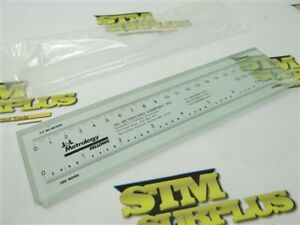 J&amp;L METROLOGY PRECISION GLASS RULE 20CM-8&#034; LENGTH #35-33-0008-2