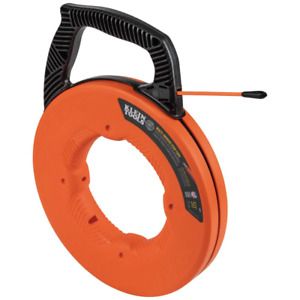 Klein Tools Fish Tape Nylon Tip 50 ft. Multi-Groove Durable Fiberglass