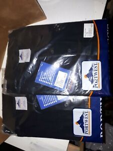 Portwest Black Poloneck Workwear T Shirts X 2