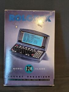 RoloDex Model 128 K EL3200 Pocket Organizer New electronic Vintage Collectable