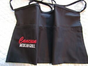 Lot of 8 Waitress Embroider Aprons Cancun Mexican Grill Server Apron Lady Pizazz
