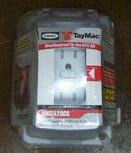 Hubbell Weatherproof 1-Gang GFCI Outlet Installation Kit MKG420CS