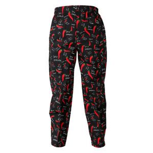 Chef Baggy Pants, Chef Uniform, Cook, Culinary Appare Chili pattern XXXL
