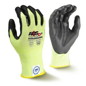 RADIANS RWGD100TXXL Hi-Vis Cut Resistant Coated Gloves, A3 Cut Level,