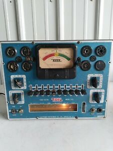 Vintage EICO Model 625 Tube Tester With Charts Powers up No Further testing