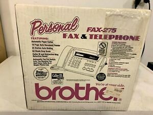 Brother Personal FAX-275 with Roll paper Thermal Fax &amp; Telephone Factory Sealed