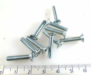 Bollhoff 965 4.8VZ 20mm M4 Steel Pozi C/S Head Zinc Screws 20 Pieces MBE007H