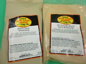 COMBO TERIYAKI and ORIGINAL Snack Stick Seasoning or 50 lbs of Sausage AC Legg