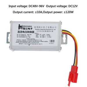 DC 36V-72V To 12V-10A 120W Converter Adapter for Electric Car Battery ark FT CW
