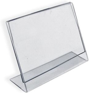 Azar Displays 112742 Horizontal Slanted, L-Shape 3-Inch Width by 2-Inch Height A