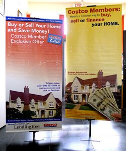 2 - 35&#034;x76&#034; Retractable Roll Up Banner Stand Tradeshow Display