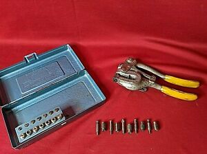 Whitney Jensen Punch no 5 jr used Complete Metal Hole punch