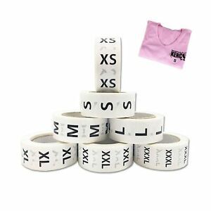 3500 PCS 7/8&#034; Clothing Size Stickers Round Self Adhesive Size Stickers Clothing