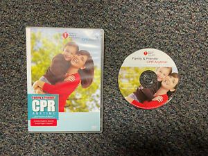 CPR Anytime Training American Heart Association Family And Friends DVD Free Ship