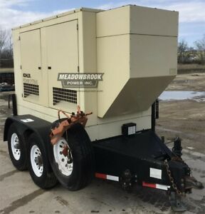 KOHLER 57 kW Towable Diesel Generator - Load Tested - Multi-Voltage - 656 Hours
