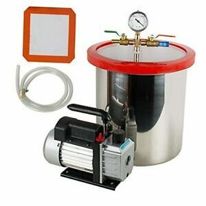 5 Gallon Vacuum Chamber, Heavy Duty 5 Gallon Stainless Steel Vacuum Degassing