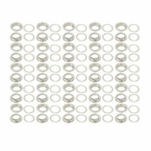 50pcs 17.5mm Inner Dia 7.4mm Height Hollow Eyelets Set w Washer for Leather Bag