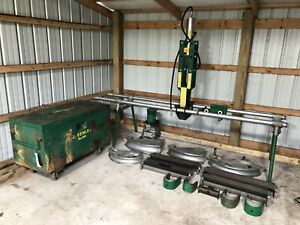 Greenlee 881CT Hydraulic Pipe Bender 2.5 to 4” Rigid IMC EMT 960 Pump 1813 Table