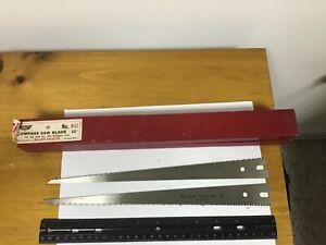 Qty (2) Vintage Millers Falls R12 (12”) Compass Saw Blades, for #345 Saw
