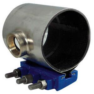 SMITH-BLAIR 238066307009 CC Repair Clamp,SS,6 In Pipe,1 In CC Out