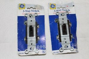 Two NEW GE 3-Way Grounding Toggle Switches General Electric