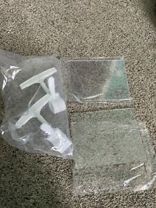 Acrylic Sign Holder with Clamp - 5 1/2&#034;W x 7”H - Set of 2