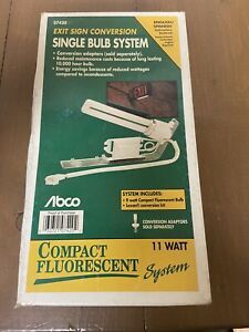 ABCO 07420 Exit Sign Conversion Kit to Single CFL Bulb System