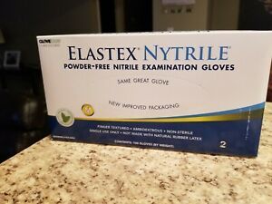 5 BOXES GLOVECLUB ELASTEX NYTRILE POWDER FREE GLOVEs (Medium)