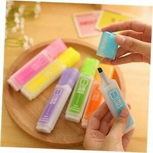 Highlighter Pastel Colors Chisel Tip Marker Pen, Assorted Colors, Water