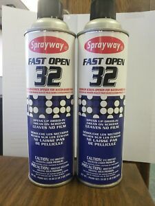2 Cans Sprayway 32 Fast Open for Screen Printers