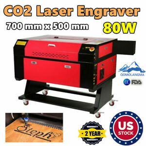 USA 700*500mm 80W CO2 Laser Engraver Laser Cutter Laser Engraving Machine USB