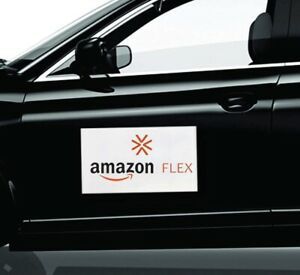 amazon flex 2 pack car sign magnetic 6” x 12”