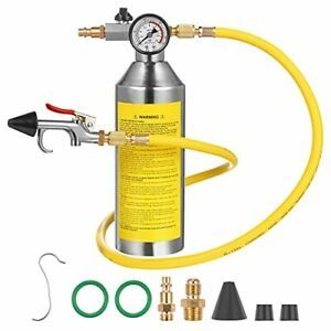 AC Flush Kit, Car Air Conditioner System Clean Canister Flushing Tool Set Air