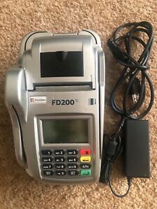 FD 200 Ti credit card machine/check reader with power supply very good condition