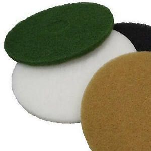 Virginia Abrasives 416-50177 17 x 0.9 in. Thick Nylon Floor Maintenance Pad - Wh