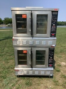 Convection Oven Cook &amp; Hold Lang GCCO-S11 Double stack Nat. Gas Tested