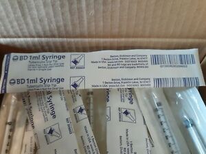 80 PCS BD 1ml Syringes w/ tuberculin slip tip