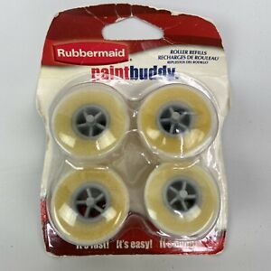 Rubbermaid Paint Buddy 4 Pack Roller Refills NEW