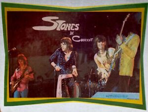 VTG 70s Rolling Stones In Concert Tour Deadstock T shirt Iron On Heat Transfer