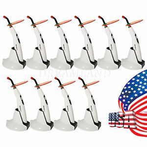 10 Dental LED Wireless Cordless Curing Light Curing Lamp SKYSEA USA