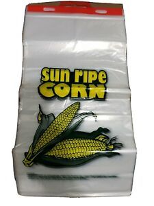 E1322LLD-CRN CORN BAGS QTY. 500 POLYETHYLENE 13&#034;  22&#034; 1.2MIL LK PLASTICS