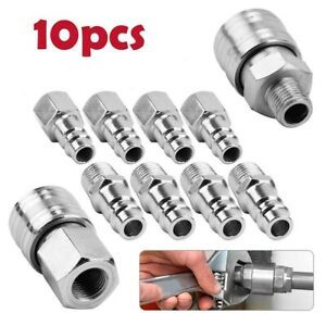1/4\&#034; BSP Air Compressor 10pcs Accessories Connector Fitting Quick Release Set