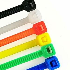 HS Multi Color Zip Ties Neon Small Nylon Ties Assorted 6 Colors GreenYellow B...