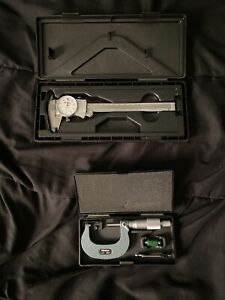 Mitutoyo 1-2” micrometer And 6” Dial Calipers