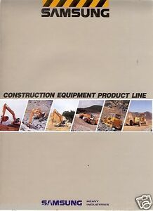 Equipment Brochure - Samsung - Construction Product Line Overview 1992 (EB122)