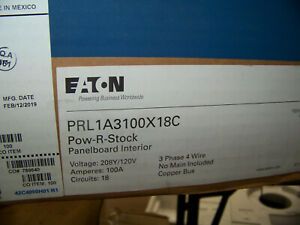 Eaton Pow-R-Stock Interior Panelboard 208Y/120V 100A 18 Circuits 3 Ph 4 Wire